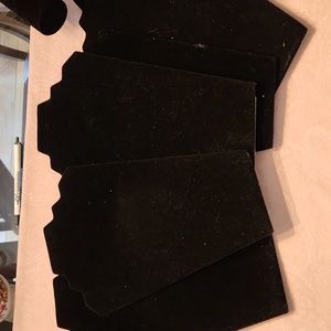 NECKLACE DISPLAYS Set of 5 black velvet.